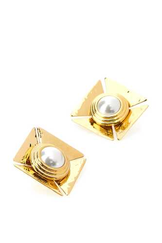 생로랑 Gold metal earrings  / 747022Y1526 8027