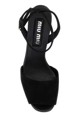 미우미우 Black suede sandals / 5XP903F095008 F0002