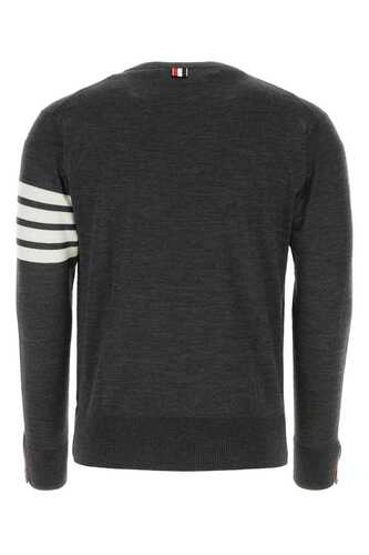 톰브라운 Dark grey wool sweater / MKA002AY1014 022