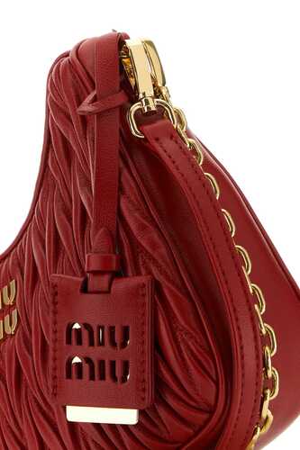 미우미우 Tiziano red leather / 5BH211VTWON88 F0011