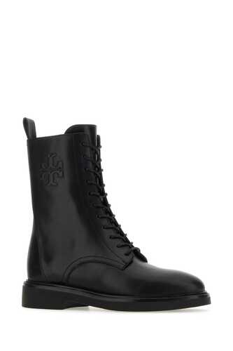 토리버치 Black leather Combat ankle / 154336 006