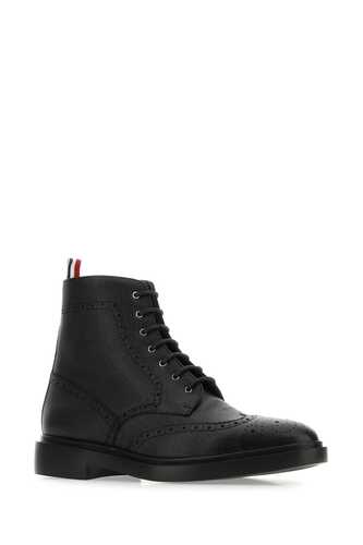 톰브라운 Black leather ankle / MFR016M00198 001
