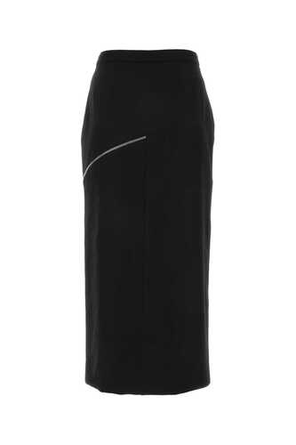 알렉산더맥퀸 Black wool skirt / 752520QJAAC 1000