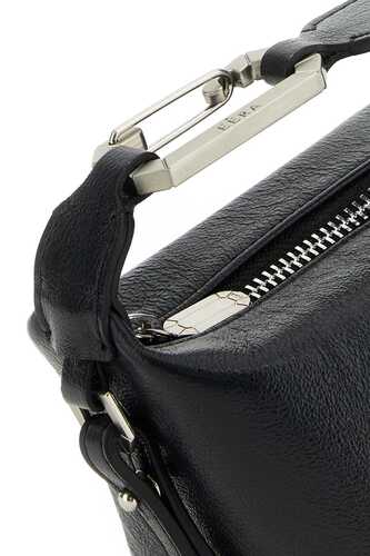 EERA Black leather Moonbag handbag  / TMLA09 BLACK