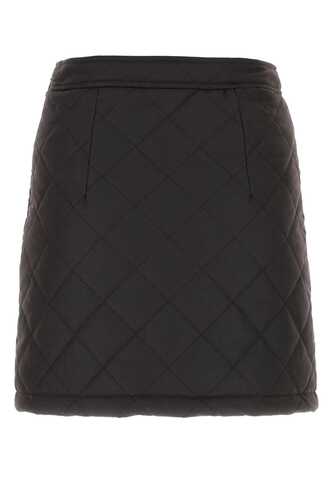 버버리 Dark brow cotton mini skirt / 8065112 A1276