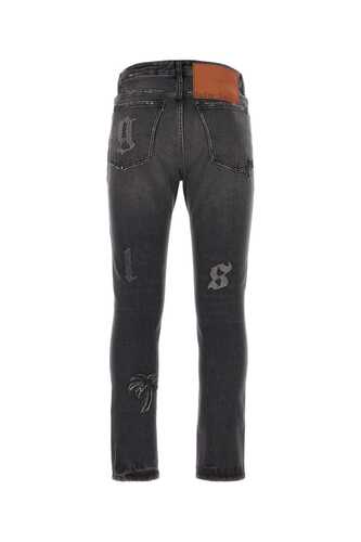 팜엔젤스 Black denim jeans / PMYA033F23DEN004 1010