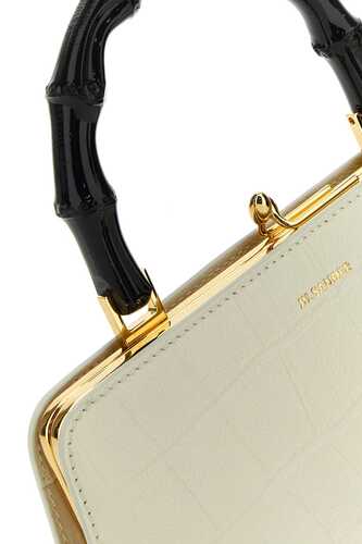 질산더 White leather handbag / J07WD0029P5363 105