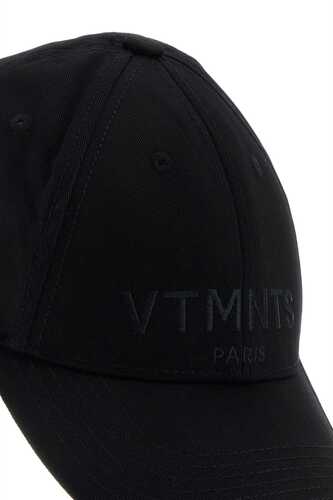 VTMNTS Black cotton baseball / VL18CA100B BLKBLK