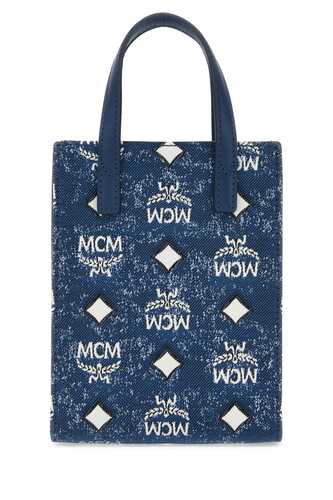 MCM Embroidered canvas Aren handbag / MMTDSTA02 LE