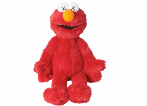 카우스 세서미 유니클로 인형 스트리트컬렉션 KAWS Sesame Street Uniqlo Elmo Plush Toy Red