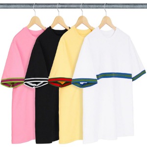 슈프림 니트 스트라이프 탑 반팔 티셔츠 20ss Supreme Knit Stripe S/S Top