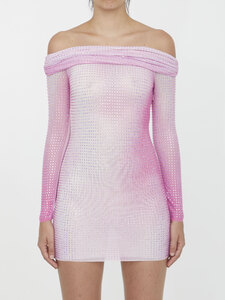 셀프포트 Crystal mesh mini dress PF23121SP