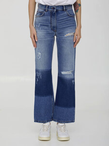 MONCLER X PALM ANGELS Blue denim jeans 2A00001