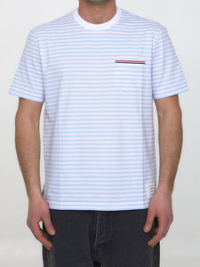 톰브라운 Striped jersey t-shirt MJS205A