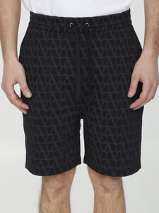 발렌티노가라바니 Toile Iconographe cotton bermuda shorts 4V3MD01N