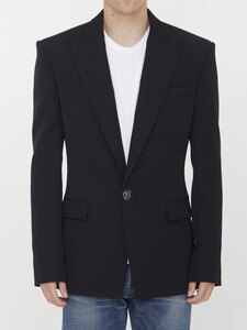 발망 Black wool jacket BH1SE035WC09