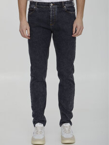 발망 Black denim jeans AH1MG000DD10