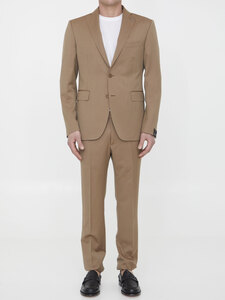 TAGLIATORE Beige wool two-piece suit 2FNA22B01