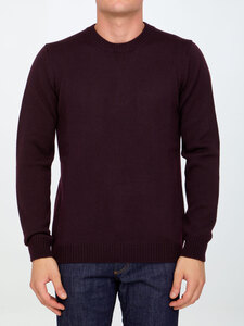 ROBERTO COLLINA Bordeaux merino wool sweater 02001