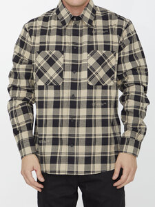오프화이트 Check flannel shirt OMGE030F23FAB001