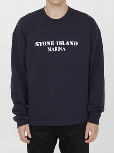 스톤아일랜드 Cotton sweatshirt with logo 7915671X6