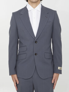 구찌 Grey wool jacket 761557