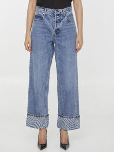 알렉산더왕 Wave cuff wide jeans 4DC3234618