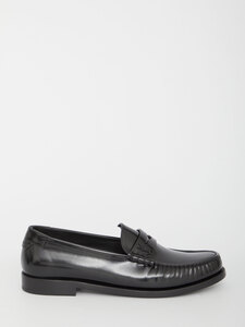SAINT LAURENT Monogram leather loafers 670232