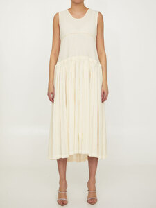 질산더 Pleated cotton dress J02CT0151