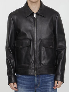 SALVATORE SANTORO Black leather jacket 45541