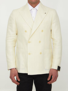 TAGLIATORE Cream-colored double-breasted jacket 1SMC20K