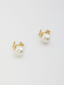CELINE Triomphe pearl earrings 460TZ6BPE