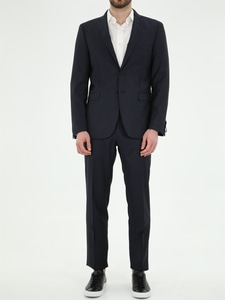토넬로 Blue wool pinstripe suit 01AD240Y
