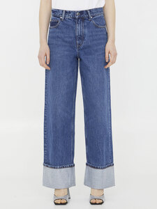 알렉산더왕 Denim jeans with crystals 4DC2234505