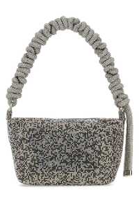 KARA Black rhinestones handbag / HB350F2116 BLKPXL