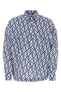 펜디 Embroidered linen shirt / FS1092AN0K F0V6W