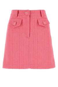 MOSCHINO Pink tweed mini skirt  / A01070517 0205