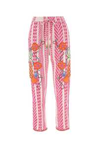 FARM Embroidered cotton pant / 297290 C24