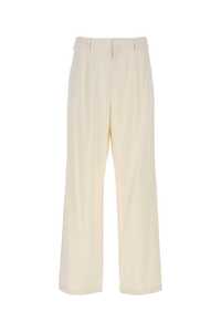 프라다 Ivory cotton pant / SPH273S23112LT F0018