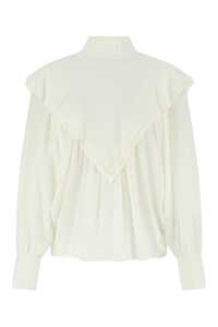 끌로에 White silk blouse  / CHC21WHT21004 115