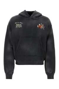 아미리 Black cotton sweatshirt / PF23MJG025 001