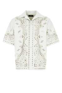 아미리 White leather shirt / PF23MLS001 100