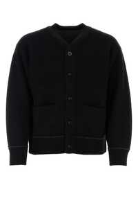 사카이 Black cashmere blend cardigan  / SCM064 001