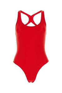 아미 Red stretch nylon swimsuit / FBW204JE0015 681