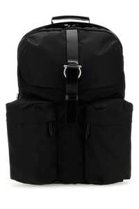 페라가모 Black fabric backpack / 241200759178 NERO