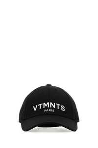 VTMNTS Black cotton baseball / VL18CA100L BLKWHI