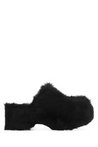 질산더 Black fur clogs / J57WP0002P5220 001