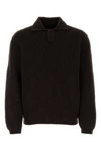 ZEGNA Chocolate cashmere sweater  / UCK3WA6POS M09