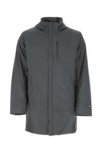 RAINS Dark grey nylon raincoat / 15480 SLA