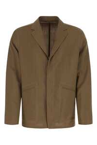 ZEGNA Brown wool blend blazer / UZH10HCC 700